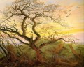 El árbol de los cuervos Romántico Caspar David Friedrich